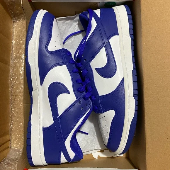 ✨ Nike Dunk Low Concord Blue & White NIB ✨ NIKE Grade School Dunk Low FB9109 106 - Shiekh main image 3
